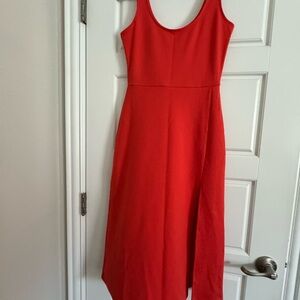 Elegant Red Sleeveless Dress